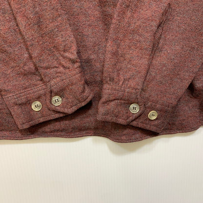 【中古品】【メンズ】 THE SPINNAKER SHIRT HALF ZIP SHIRT ハーフジップ シャツ トップス 146-261030-kh-17-izu サイズ：L カラー：ワインレッド系 万代Net店