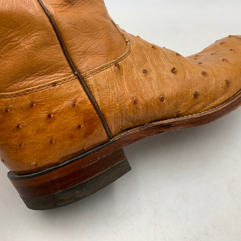【中古品】【メンズ】 JUSTIN ジャスティン 3186 WESTERN BOOTS ウエスタン ブーツ シューズ 靴 164-261024-ms-11-izu サイズ：9D カラー：ブラウン 万代Net店