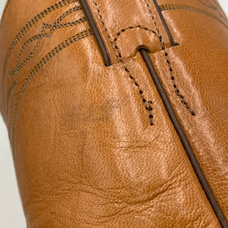 【中古品】【メンズ】 JUSTIN ジャスティン 3186 WESTERN BOOTS ウエスタン ブーツ シューズ 靴 164-261024-ms-11-izu サイズ：9D カラー：ブラウン 万代Net店