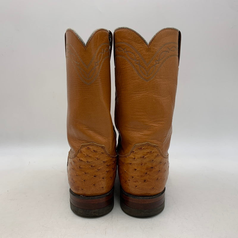 【中古品】【メンズ】 JUSTIN ジャスティン 3186 WESTERN BOOTS ウエスタン ブーツ シューズ 靴 164-261024-ms-11-izu サイズ：9D カラー：ブラウン 万代Net店