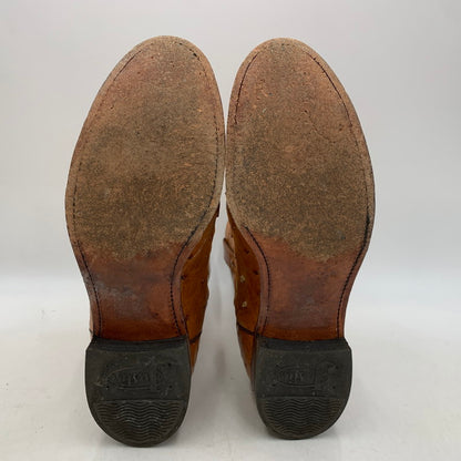 【中古品】【メンズ】 JUSTIN ジャスティン 3186 WESTERN BOOTS ウエスタン ブーツ シューズ 靴 164-261024-ms-11-izu サイズ：9D カラー：ブラウン 万代Net店