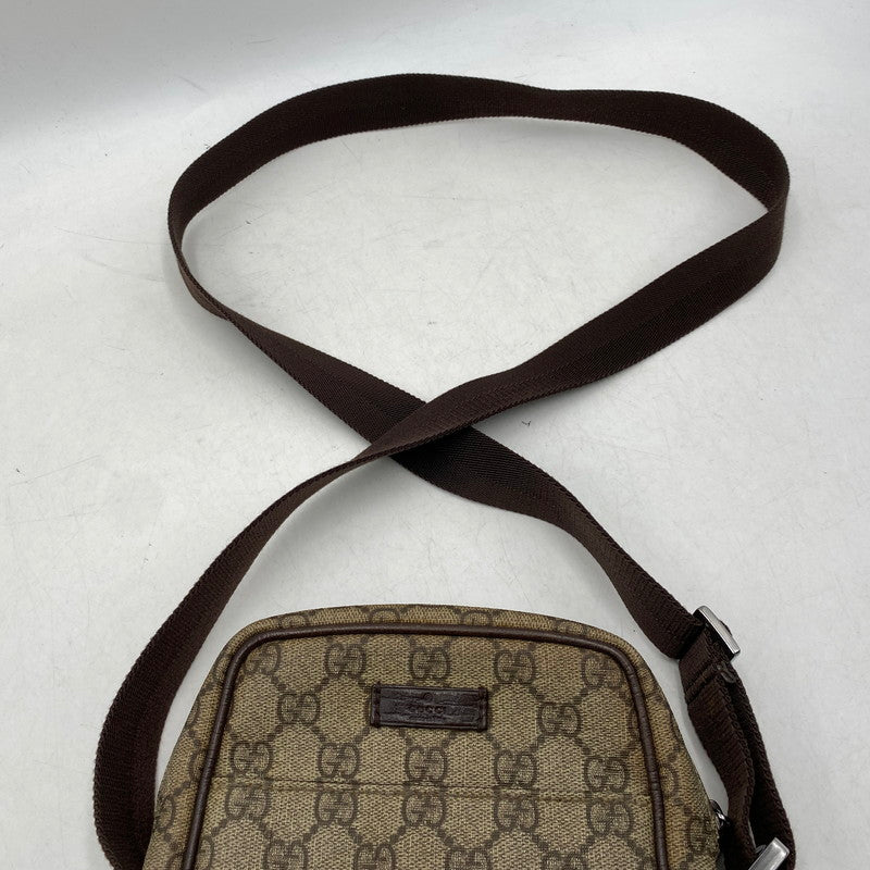 【中古品】【メンズ/レディース】 GUCCI グッチ 122754 GG スプリーム ショルダーバッグ カバン 鞄 180-261025-cs-09-izu カラー：ブラウン 万代Net店