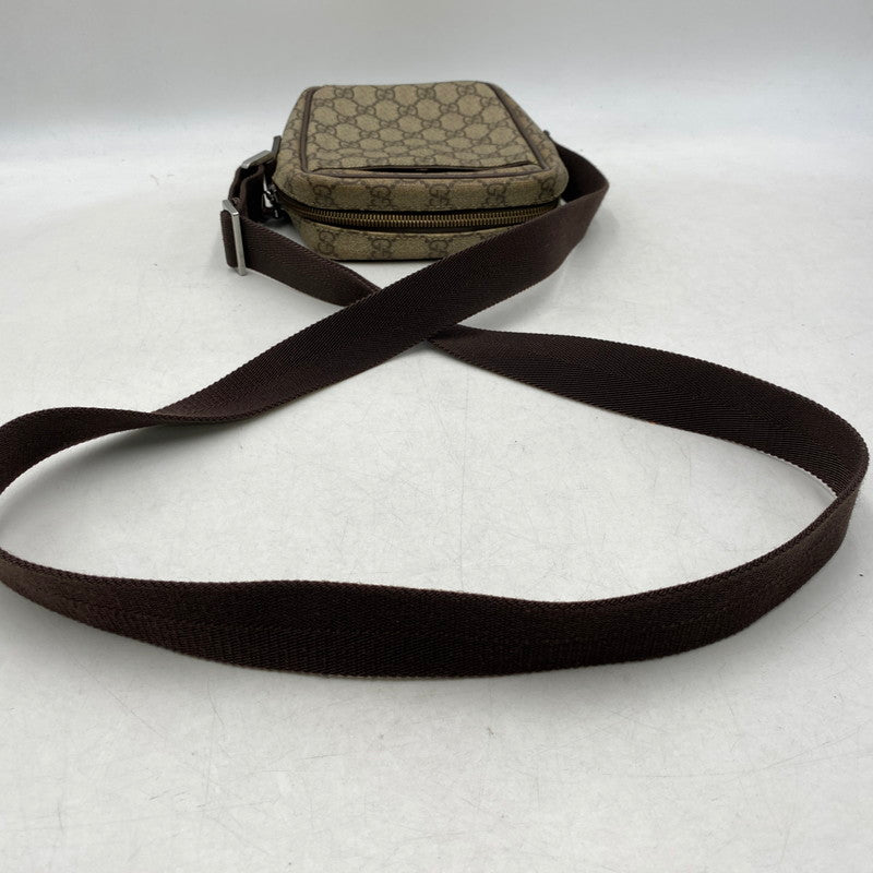 【中古品】【メンズ/レディース】 GUCCI グッチ 122754 GG スプリーム ショルダーバッグ カバン 鞄 180-261025-cs-09-izu カラー：ブラウン 万代Net店