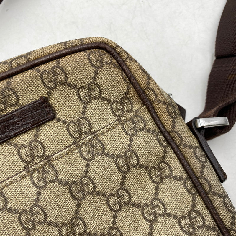 【中古品】【メンズ/レディース】 GUCCI グッチ 122754 GG スプリーム ショルダーバッグ カバン 鞄 180-261025-cs-09-izu カラー：ブラウン 万代Net店