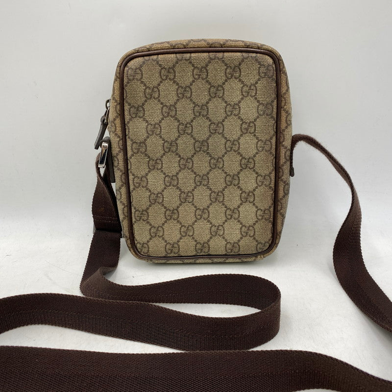 【中古品】【メンズ/レディース】 GUCCI グッチ 122754 GG スプリーム ショルダーバッグ カバン 鞄 180-261025-cs-09-izu カラー：ブラウン 万代Net店