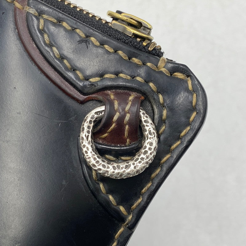 【中古品】【メンズ/レディース】 THE FLAT HEAD ザフラットヘッド LEATHER WALLET レザー ウォレット 長財布 200-261025-cs-19-izu カラー：ブラック 万代Net店