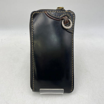 【中古品】【メンズ/レディース】 THE FLAT HEAD ザフラットヘッド LEATHER WALLET レザー ウォレット 長財布 200-261025-cs-19-izu カラー：ブラック 万代Net店