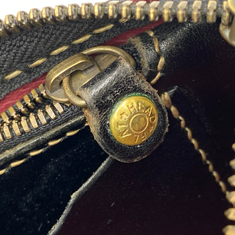 【中古品】【メンズ/レディース】 THE FLAT HEAD ザフラットヘッド LEATHER WALLET レザー ウォレット 長財布 200-261025-cs-19-izu カラー：ブラック 万代Net店