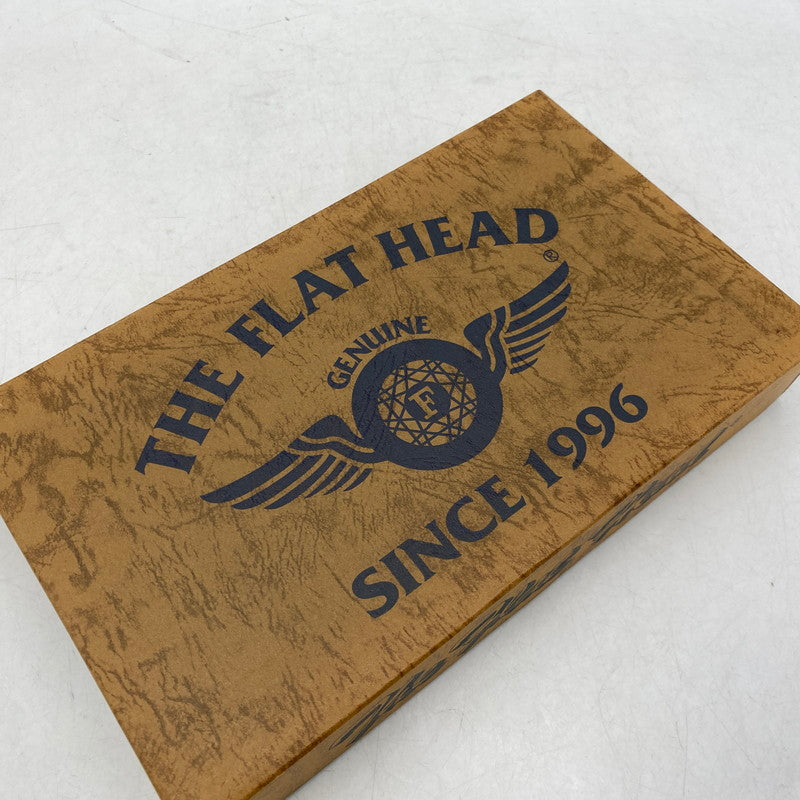 【中古品】【メンズ/レディース】 THE FLAT HEAD ザフラットヘッド LEATHER WALLET レザー ウォレット 長財布 200-261025-cs-19-izu カラー：ブラック 万代Net店