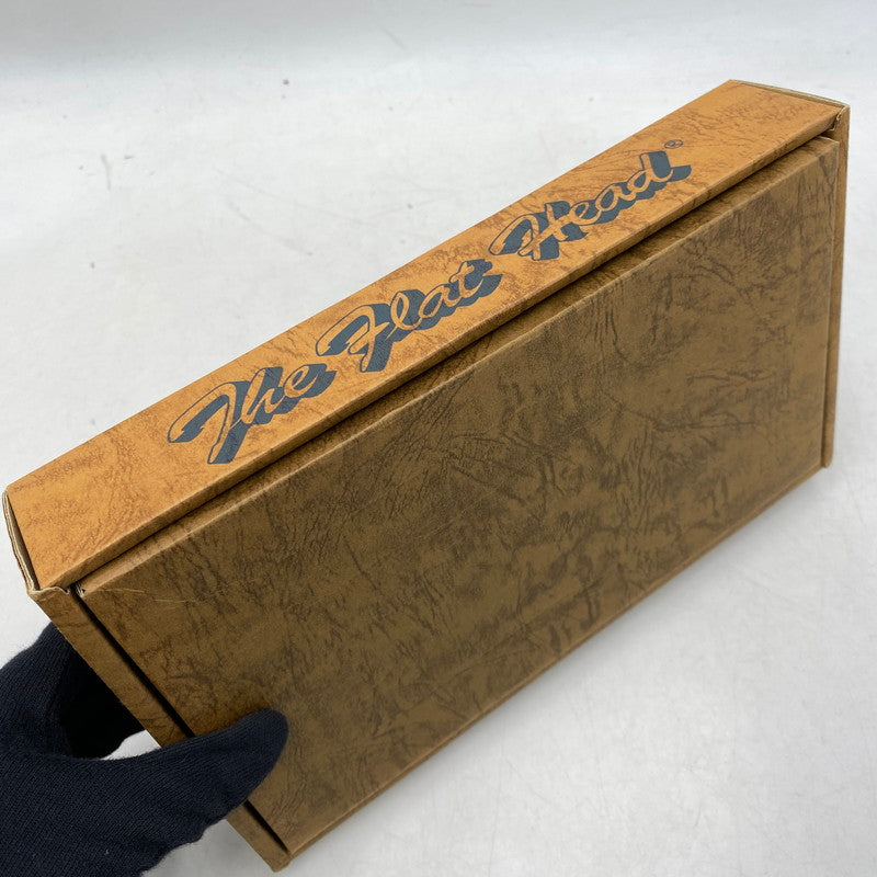 【中古品】【メンズ/レディース】 THE FLAT HEAD ザフラットヘッド LEATHER WALLET レザー ウォレット 長財布 200-261025-cs-19-izu カラー：ブラック 万代Net店