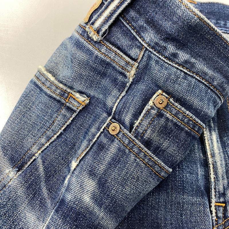 【現状渡し品】【メンズ】 KOJIMA GENES 児島ジーンズ MONKEY COMBO DENIM PANTS モンキー コンボ デニム パンツ ボトムス 156-261030-kh-03-izu カラー：インディゴ×ブラウン系 万代Net店