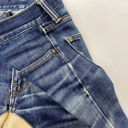 【現状渡し品】【メンズ】 KOJIMA GENES 児島ジーンズ MONKEY COMBO DENIM PANTS モンキー コンボ デニム パンツ ボトムス 156-261030-kh-03-izu カラー：インディゴ×ブラウン系 万代Net店