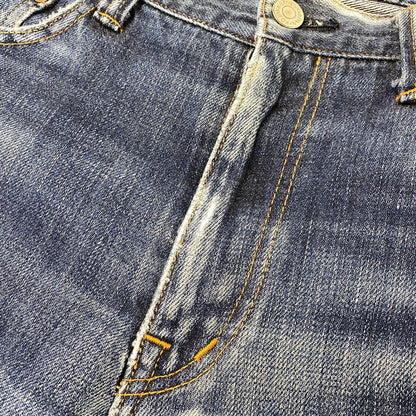 【現状渡し品】【メンズ】 KOJIMA GENES 児島ジーンズ MONKEY COMBO DENIM PANTS モンキー コンボ デニム パンツ ボトムス 156-261030-kh-03-izu カラー：インディゴ×ブラウン系 万代Net店