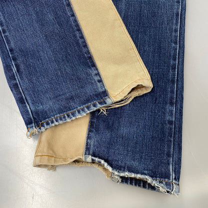 【現状渡し品】【メンズ】 KOJIMA GENES 児島ジーンズ MONKEY COMBO DENIM PANTS モンキー コンボ デニム パンツ ボトムス 156-261030-kh-03-izu カラー：インディゴ×ブラウン系 万代Net店