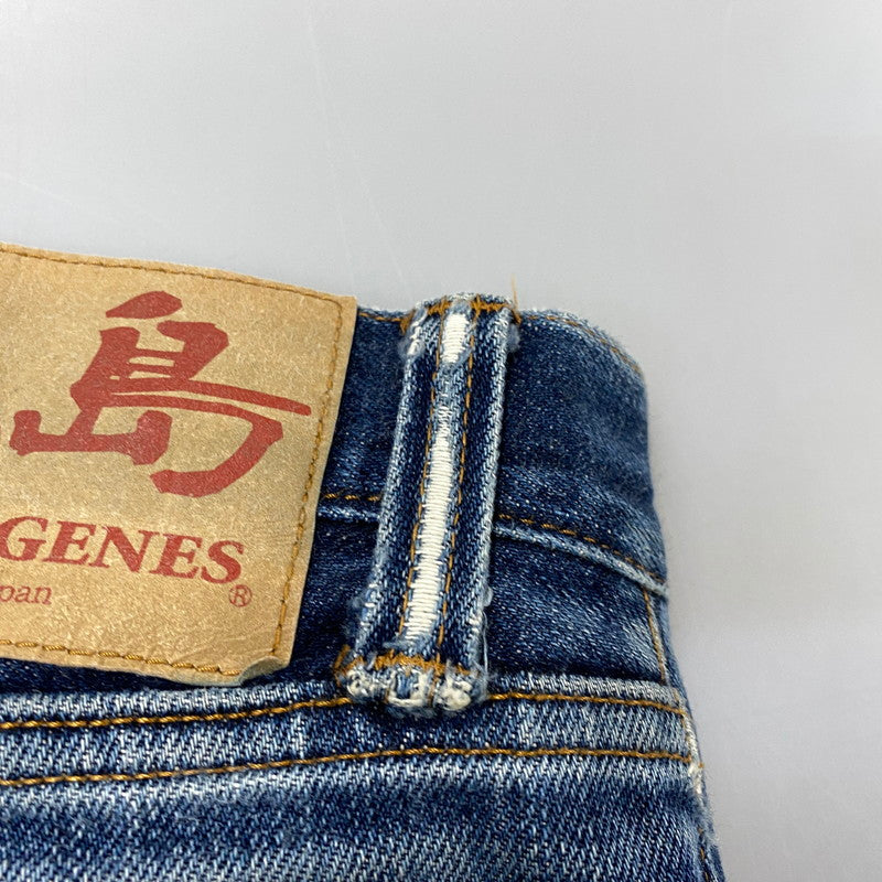 【現状渡し品】【メンズ】 KOJIMA GENES 児島ジーンズ MONKEY COMBO DENIM PANTS モンキー コンボ デニム パンツ ボトムス 156-261030-kh-03-izu カラー：インディゴ×ブラウン系 万代Net店