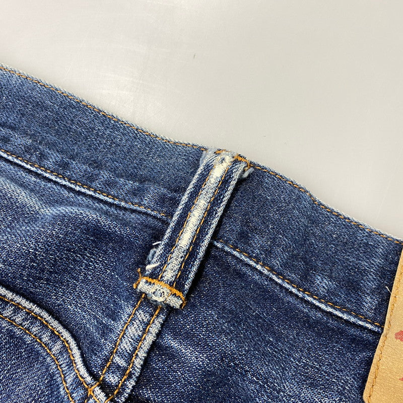 【現状渡し品】【メンズ】 KOJIMA GENES 児島ジーンズ MONKEY COMBO DENIM PANTS モンキー コンボ デニム パンツ ボトムス 156-261030-kh-03-izu カラー：インディゴ×ブラウン系 万代Net店