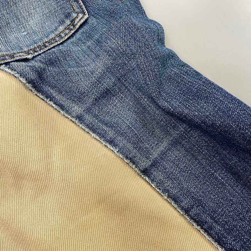 【現状渡し品】【メンズ】 KOJIMA GENES 児島ジーンズ MONKEY COMBO DENIM PANTS モンキー コンボ デニム パンツ ボトムス 156-261030-kh-03-izu カラー：インディゴ×ブラウン系 万代Net店
