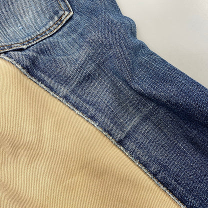 【現状渡し品】【メンズ】 KOJIMA GENES 児島ジーンズ MONKEY COMBO DENIM PANTS モンキー コンボ デニム パンツ ボトムス 156-261030-kh-03-izu カラー：インディゴ×ブラウン系 万代Net店