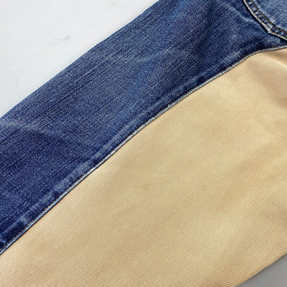 【現状渡し品】【メンズ】 KOJIMA GENES 児島ジーンズ MONKEY COMBO DENIM PANTS モンキー コンボ デニム パンツ ボトムス 156-261030-kh-03-izu カラー：インディゴ×ブラウン系 万代Net店