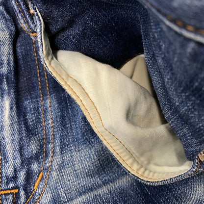 【現状渡し品】【メンズ】 KOJIMA GENES 児島ジーンズ MONKEY COMBO DENIM PANTS モンキー コンボ デニム パンツ ボトムス 156-261030-kh-03-izu カラー：インディゴ×ブラウン系 万代Net店