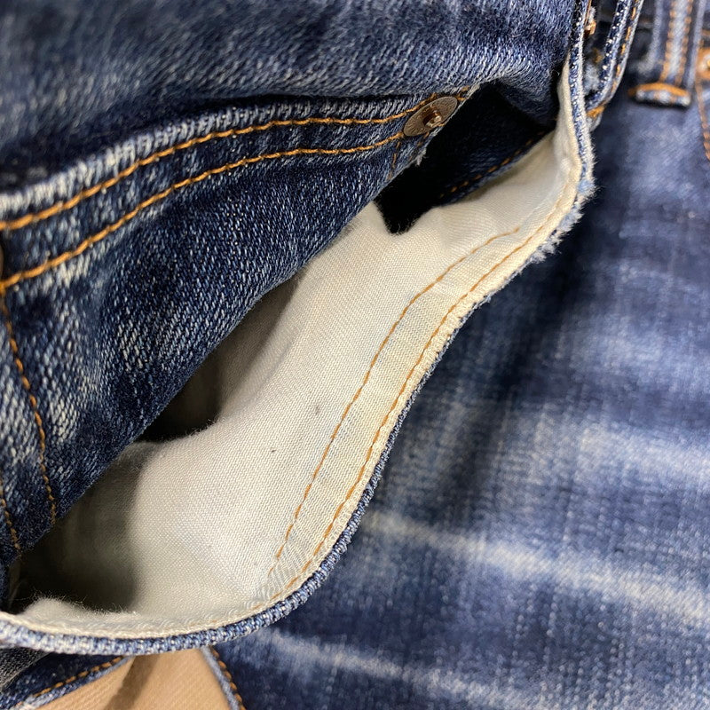 【現状渡し品】【メンズ】 KOJIMA GENES 児島ジーンズ MONKEY COMBO DENIM PANTS モンキー コンボ デニム パンツ ボトムス 156-261030-kh-03-izu カラー：インディゴ×ブラウン系 万代Net店