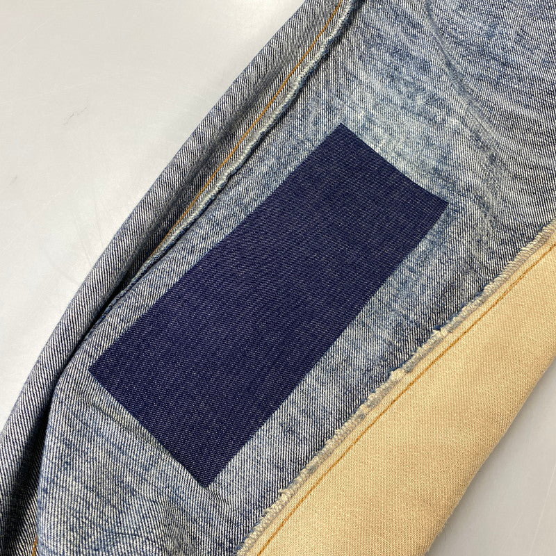 【現状渡し品】【メンズ】 KOJIMA GENES 児島ジーンズ MONKEY COMBO DENIM PANTS モンキー コンボ デニム パンツ ボトムス 156-261030-kh-03-izu カラー：インディゴ×ブラウン系 万代Net店
