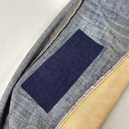 【現状渡し品】【メンズ】 KOJIMA GENES 児島ジーンズ MONKEY COMBO DENIM PANTS モンキー コンボ デニム パンツ ボトムス 156-261030-kh-03-izu カラー：インディゴ×ブラウン系 万代Net店