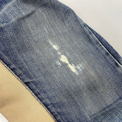 【現状渡し品】【メンズ】 KOJIMA GENES 児島ジーンズ MONKEY COMBO DENIM PANTS モンキー コンボ デニム パンツ ボトムス 156-261030-kh-03-izu カラー：インディゴ×ブラウン系 万代Net店
