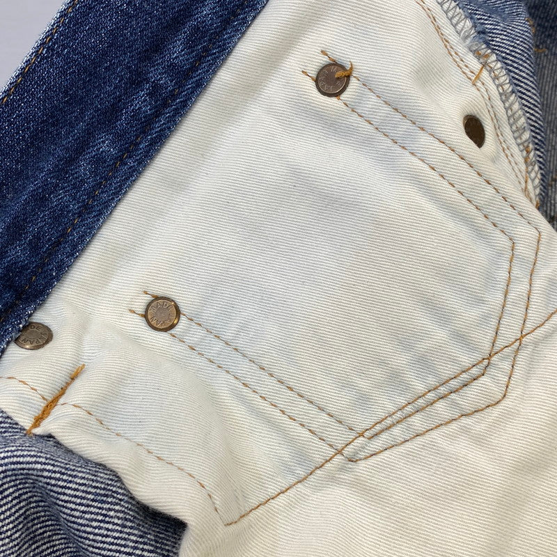 【現状渡し品】【メンズ】 KOJIMA GENES 児島ジーンズ MONKEY COMBO DENIM PANTS モンキー コンボ デニム パンツ ボトムス 156-261030-kh-03-izu カラー：インディゴ×ブラウン系 万代Net店