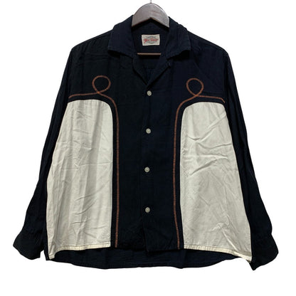 【中古品】【メンズ】 YES SURE! イエスシュア OPEN COLLAR HAND STITCH RAYON SHIRT 東京PEPPERMINT オープンカラー ハンドステッチ レーヨンシャツ 長袖 146-261025-as-05-izu カラー：マルチカラー 万代Net店