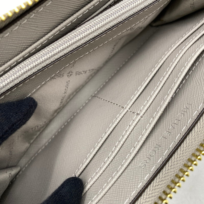 【中古品】【レディース】 MICHAEL KORS マイケルコース 35T6GTVE3L JET SET TRAVEL LG THREE QTR ZIP ジェット セット トラベル エルジー スリー クォーター ジップ 財布 200-261025-cs-18-izu カラー：グレー 万代Net店
