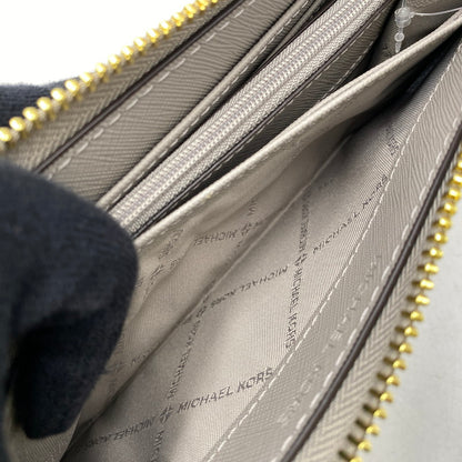 【中古品】【レディース】 MICHAEL KORS マイケルコース 35T6GTVE3L JET SET TRAVEL LG THREE QTR ZIP ジェット セット トラベル エルジー スリー クォーター ジップ 財布 200-261025-cs-18-izu カラー：グレー 万代Net店