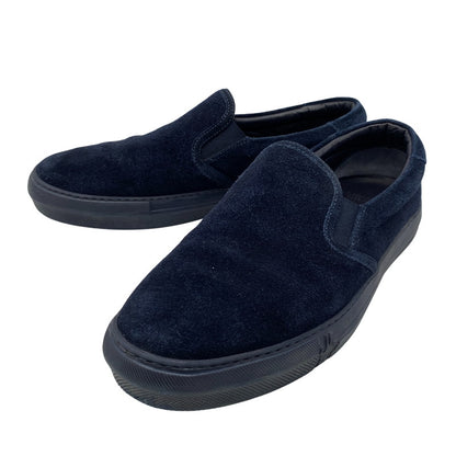【中古品】【メンズ】 MONCLER モンクレール SUEDE SLIP-ON スウェード スリッポン シューズ 靴 164-261025-cs-07-izu サイズ：42 カラー：ネイビー 万代Net店