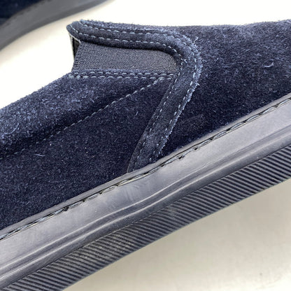 【中古品】【メンズ】 MONCLER モンクレール SUEDE SLIP-ON スウェード スリッポン シューズ 靴 164-261025-cs-07-izu サイズ：42 カラー：ネイビー 万代Net店