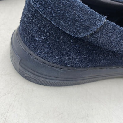 【中古品】【メンズ】 MONCLER モンクレール SUEDE SLIP-ON スウェード スリッポン シューズ 靴 164-261025-cs-07-izu サイズ：42 カラー：ネイビー 万代Net店