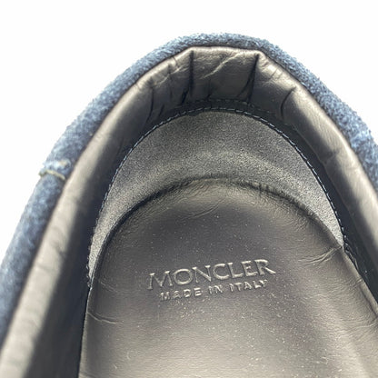 【中古品】【メンズ】 MONCLER モンクレール SUEDE SLIP-ON スウェード スリッポン シューズ 靴 164-261025-cs-07-izu サイズ：42 カラー：ネイビー 万代Net店