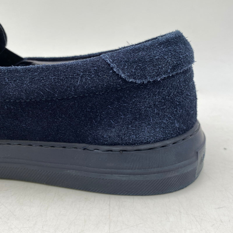 【中古品】【メンズ】 MONCLER モンクレール SUEDE SLIP-ON スウェード スリッポン シューズ 靴 164-261025-cs-07-izu サイズ：42 カラー：ネイビー 万代Net店