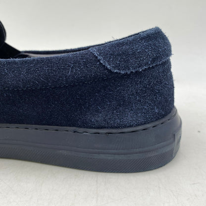 【中古品】【メンズ】 MONCLER モンクレール SUEDE SLIP-ON スウェード スリッポン シューズ 靴 164-261025-cs-07-izu サイズ：42 カラー：ネイビー 万代Net店