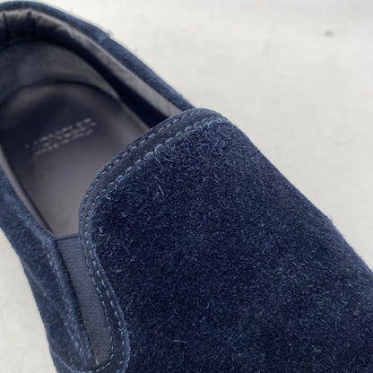 【中古品】【メンズ】 MONCLER モンクレール SUEDE SLIP-ON スウェード スリッポン シューズ 靴 164-261025-cs-07-izu サイズ：42 カラー：ネイビー 万代Net店