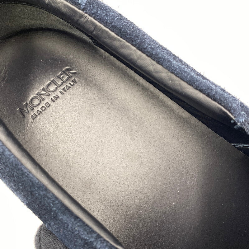 【中古品】【メンズ】 MONCLER モンクレール SUEDE SLIP-ON スウェード スリッポン シューズ 靴 164-261025-cs-07-izu サイズ：42 カラー：ネイビー 万代Net店