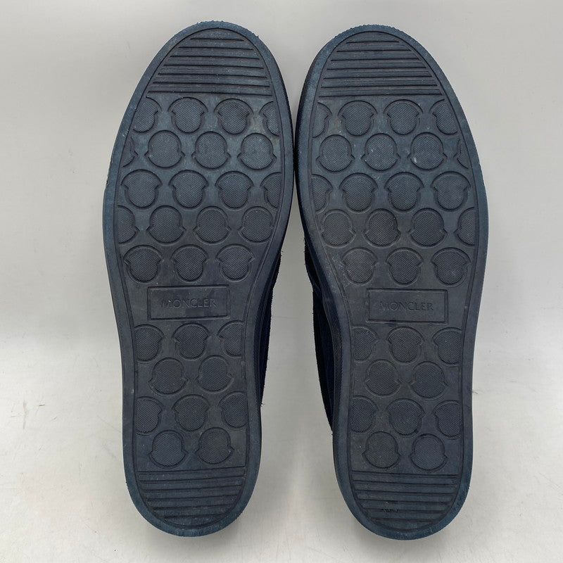 【中古品】【メンズ】 MONCLER モンクレール SUEDE SLIP-ON スウェード スリッポン シューズ 靴 164-261025-cs-07-izu サイズ：42 カラー：ネイビー 万代Net店