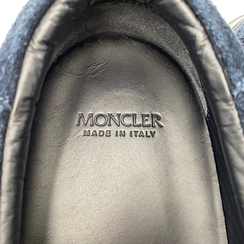 【中古品】【メンズ】 MONCLER モンクレール SUEDE SLIP-ON スウェード スリッポン シューズ 靴 164-261025-cs-07-izu サイズ：42 カラー：ネイビー 万代Net店