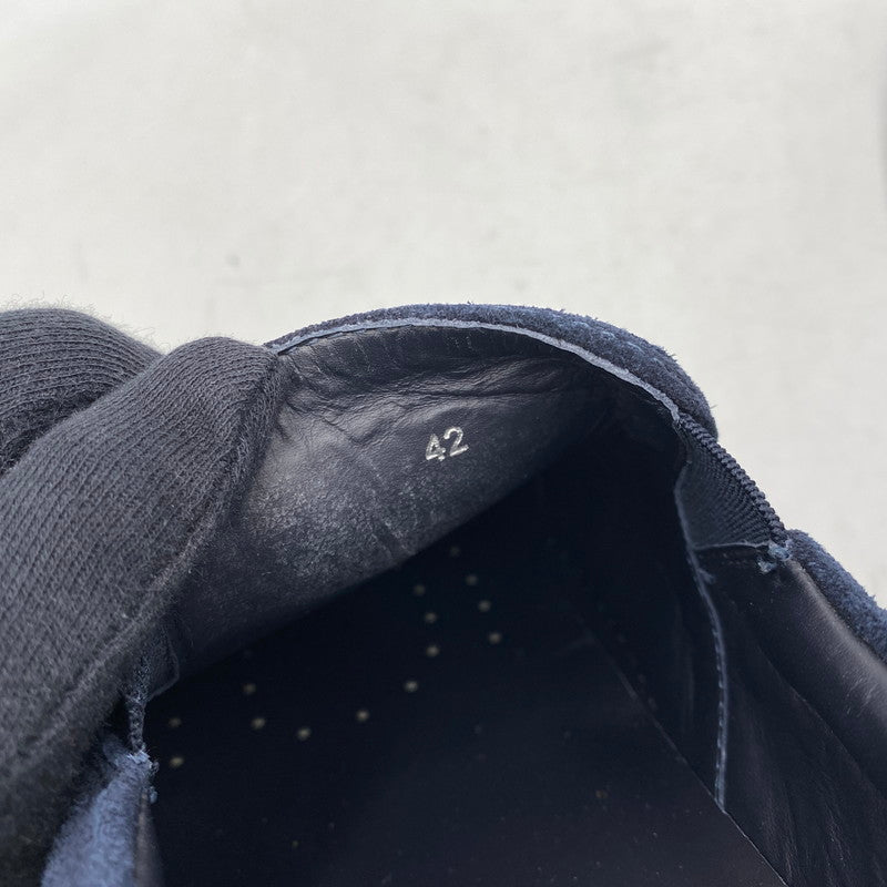 【中古品】【メンズ】 MONCLER モンクレール SUEDE SLIP-ON スウェード スリッポン シューズ 靴 164-261025-cs-07-izu サイズ：42 カラー：ネイビー 万代Net店