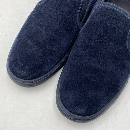 【中古品】【メンズ】 MONCLER モンクレール SUEDE SLIP-ON スウェード スリッポン シューズ 靴 164-261025-cs-07-izu サイズ：42 カラー：ネイビー 万代Net店