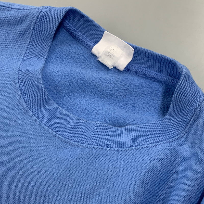 【中古品】【メンズ】 CHAMPION チャンピオン×MOMA YOKO ONO PEACE IS POWER REVERSE WEAVE SWEATSHIRT モマ ヨーコ・オノ ピース イズ パワー リバースウィーブ スウェットシャツ トップス 長袖 140-261027-ya-14-izu サイズ：2XL カラー：ライトブルー 万代Net店