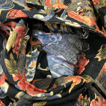 【中古美品】【メンズ】 BLACK SIGN ブラック サイン BSSJ-26411 26SS 1930S JAPANESE LION ジャパニーズ ライオン & PEONY HITMAN COAT ピオニー・ヒットマン コート 145-261024-ya-21-izu サイズ：42 カラー：マルチ 万代Net店