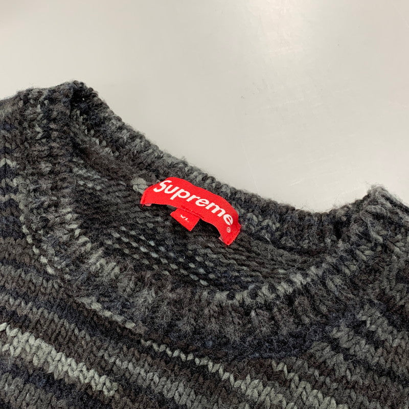 【中古品】【メンズ】 SUPREME シュプリーム 20AW STATIC SWEATER スタティック セーター トップス 長袖 149-261027-ya-06-izu サイズ：XL カラー：マルチ 万代Net店