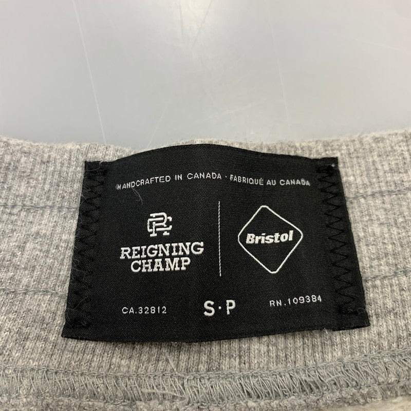 【中古品】【メンズ】 F.C.REAL BRISTOL エフシーレアルブリストル × REIGNING CHAMP レイニングチャンプ 21-030-071-0233-3-0 TRAINING SWEATPANTS トレーニング スウェットパンツ 153-261028-kh-13-izu サイズ：S カラー：グレー 万代Net店