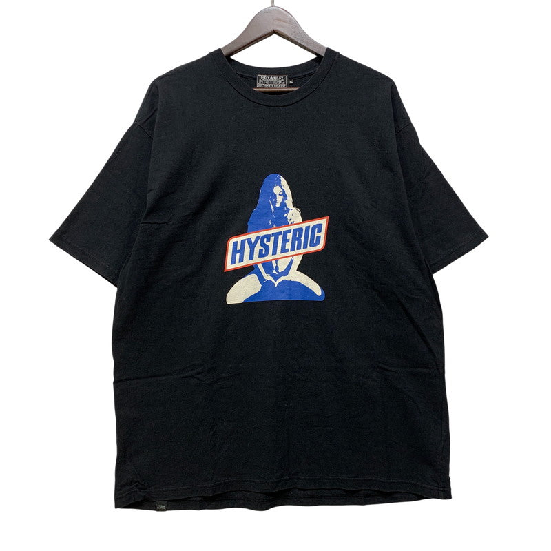 【中古品】【メンズ】 HYSTERIC GLAMOUR ヒステリックグラマー 02231CT27 SATISFACTION サティスファクション T-SHIRT Tシャツ トップス 半袖 140-261024-ya-16-izu サイズ：XL カラー：ブラック 万代Net店