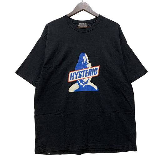【中古品】【メンズ】 HYSTERIC GLAMOUR ヒステリックグラマー 02231CT27 SATISFACTION サティスファクション T-SHIRT Tシャツ トップス 半袖 140-261024-ya-16-izu サイズ：XL カラー：ブラック 万代Net店